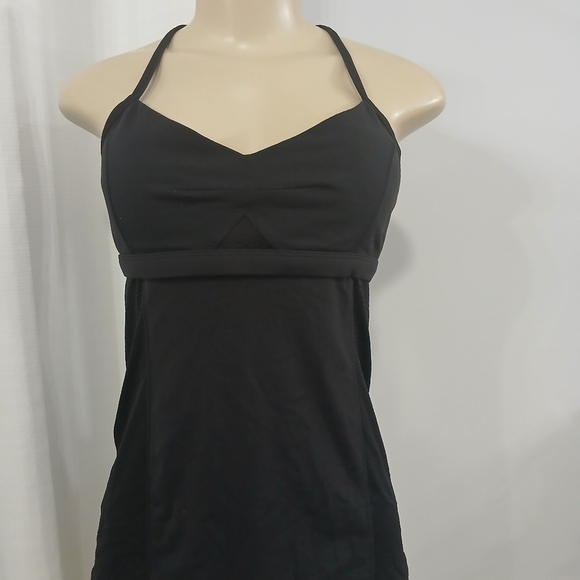 LULULEMON Bend and Flow Tank Top Black size 6  Gym Hot Yoga , pre-owned - Picture 2 of 5